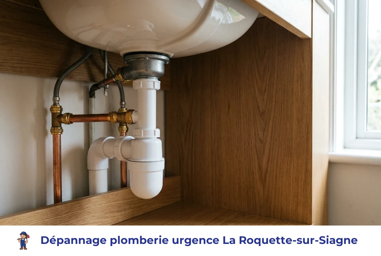 Dépannage plomberie urgence à La Roquette-sur-Siagne