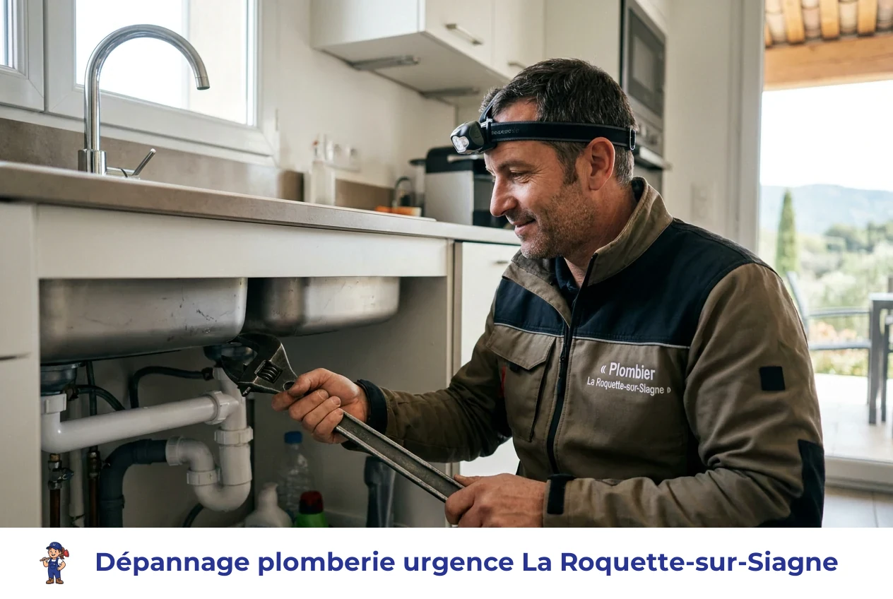Dépannage plomberie urgence à La Roquette-sur-Siagne