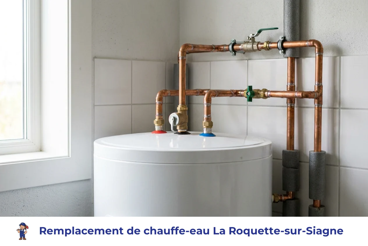 Remplacement de chauffe-eau à La Roquette-sur-Siagne