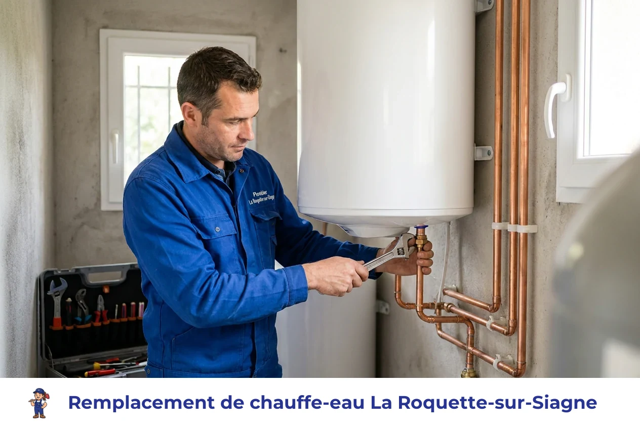 Remplacement de chauffe-eau à La Roquette-sur-Siagne