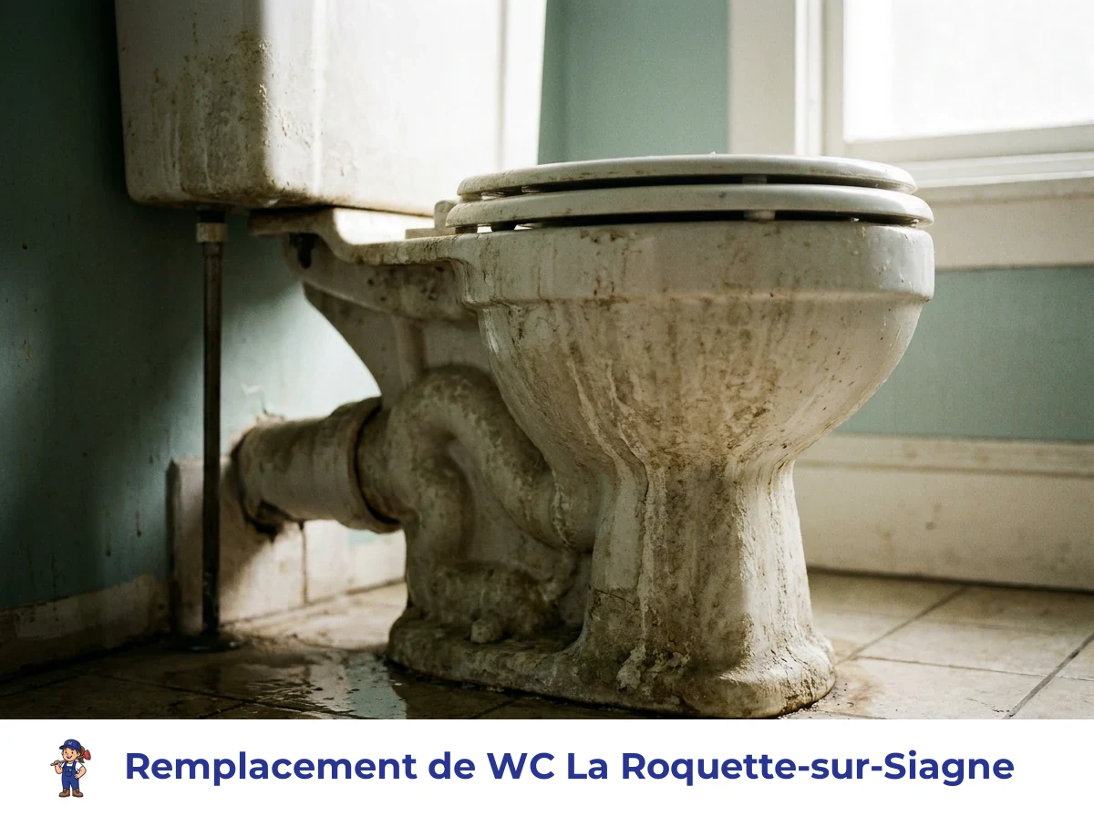 Remplacement de WC à La Roquette-sur-Siagne